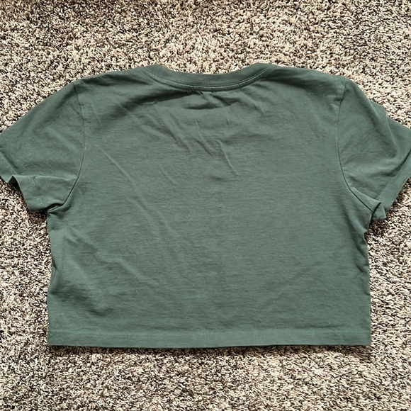 Urban Outfitters forest green crop top - Picture 2 of 3
